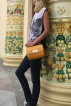 Фас - Женская сумка терракотового цвета DELICE из натуральной кожи оптом от TRENDY BAGS