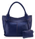 Фас - Женская сумка из натуральной кожи темно-синего цвета RAINBOW от Trendy Bags
