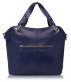 фас - Модель Bene - Женская сумка оптом из натуральной кожи синего цвета