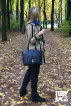 Сумки оптом Москва - FONDA - синяя женская сумка из натуральной кожи от TRENDY BAGS - ФАС