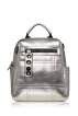 Стильный женский рюкзак серебряного цвета FUTUR на каждый день сумки оптом TRENDY BAGS. ФАС
