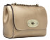 Фас - Золотая женская сумка DELICE из натуральной кожи оптом от TRENDY BAGS с маленькой косметичкой