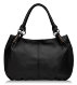 Женская сумка черного цвета из экокожи оптом - KLEO - Фас